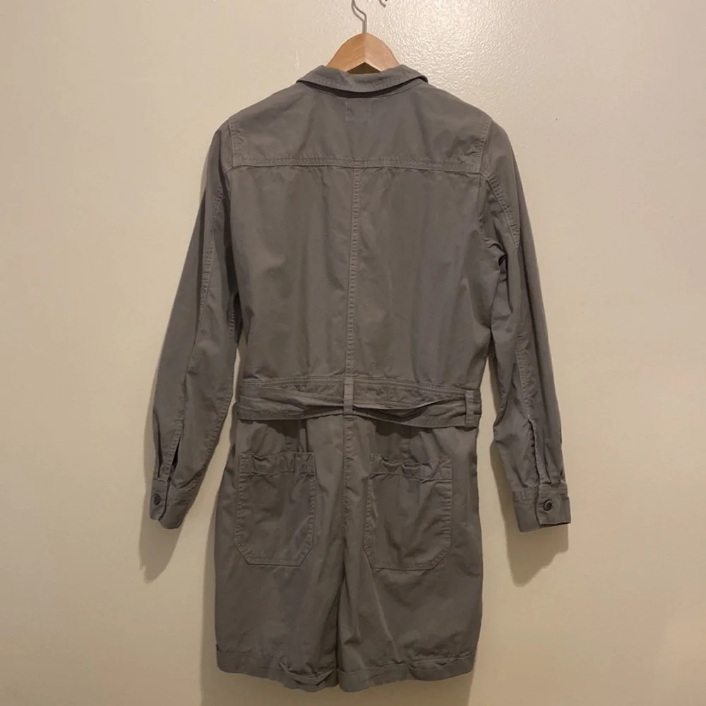 J. Crew green cotton jumpsuit. Size 10. Style AY629